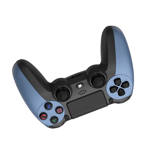 Trådløs Game Controller Dobbelt Vibration Nøjagtig Kontrol Bluetooth Gamepad med Lysbjælke til PS4 Camouflage Blå
