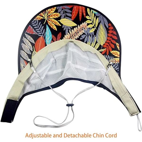 Solhatte til kvinder med bred skygge, UV-beskyttelse, solhatte, floppy strandhatte, pakkelige solskygger Black