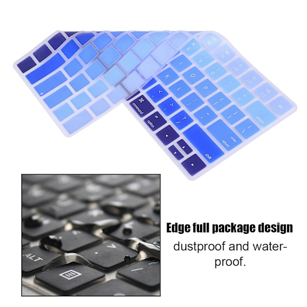 1PCS Multicolor Dammtät och Vattentät Tangentbordsöverdrag för Apple Magic Keyboard (Gradual Blue)