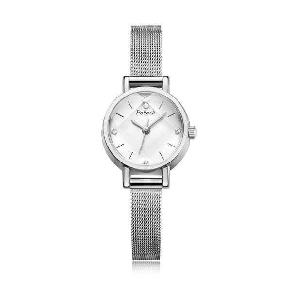 Ladies Watch, Rhinestone Round Dial Quartz Women's Fine Bracelet Watch