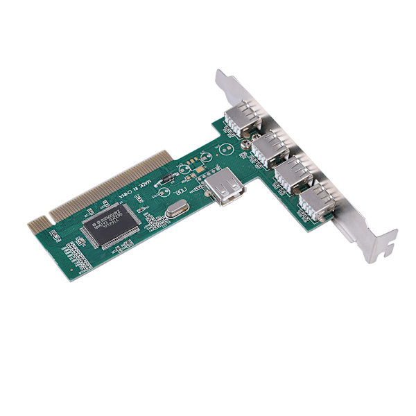 Nopea PCI-väylä (4+1) 5-porttiseen USB 2.0 480Mbps VIA-ohjainkorttisovittimeen