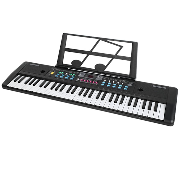 61 Tangenter Elektronisk Orgel Bærbart Digitalt Musikinstrument Keyboard med Mikrofon Børnelegetøj