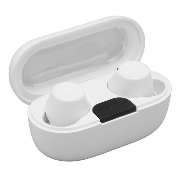 Bluetooth 5.3 ørepropper IPX5 Vanntett Lett Stereo Lyd Smart Touch-kontroll Trådløse Bluetooth-ørepropper for Sport Hvit