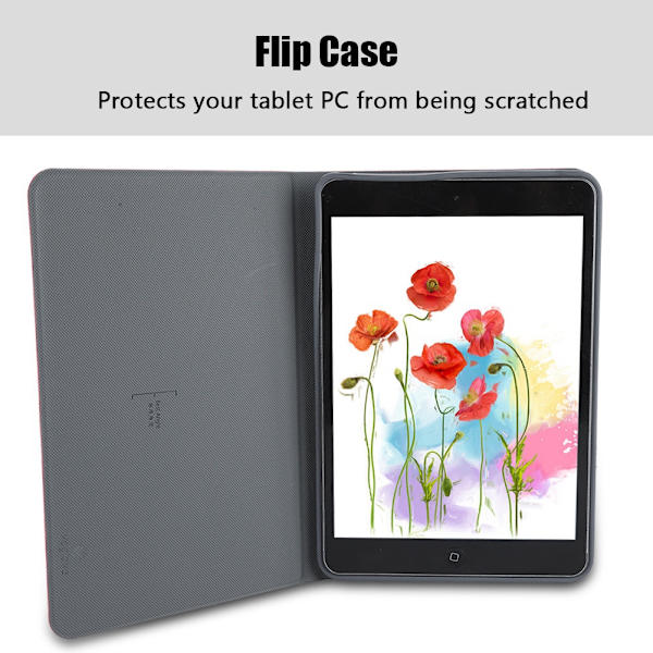 Flipping Waking-up Flip Case för iPad 2 3 4 Full Protections Flip Case för iPad - Bright Red