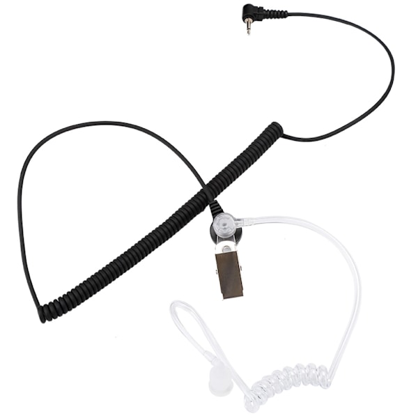 2,5 mm hörlurskabel radio öronmussla headset lyssna endast luftrör för walkie talkie