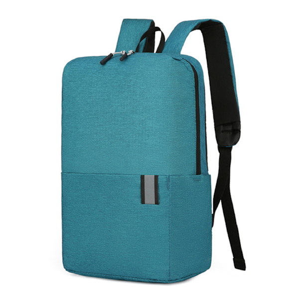 Ryggsäck för utomhusbruk, casual, rese, vattenavvisande, stor kapacitet, enkel, modern, skolväska, fri storlek Blue