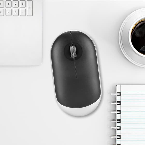 Trådløs mus Notebook Office mus Bluetooth Dual-mode Mute Genopladelig til ipadGrafitgrå