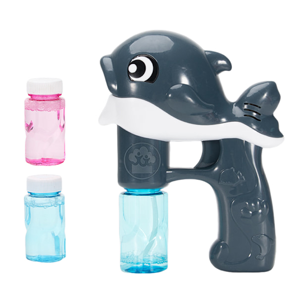 Bubbelpistol Kit, Val Automatisk Bubbelmaskin Blåsmaskin, Party Favörer, Sommarleksak, Födelsedag, Utomhus & Inomhusaktivitet gray