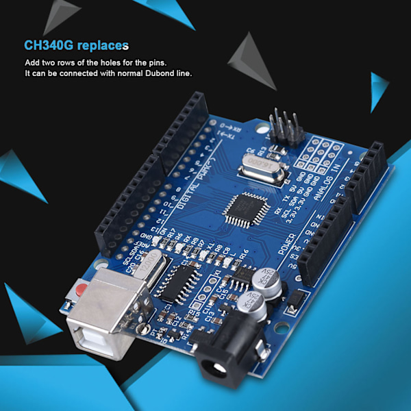 CH340G USB Mini Utviklingskort for DIY Støtte ISP Nedlasting