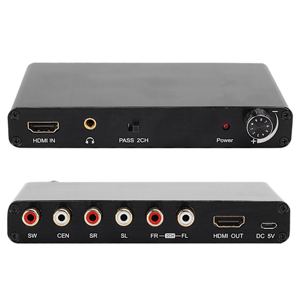 4K 3D HDMI 5.1 til analog utgang digital lyddekoder konverteradapter