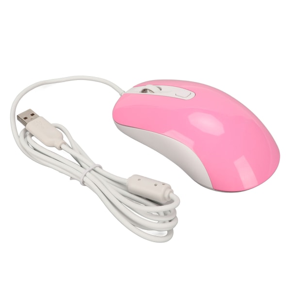 Langallinen pelihiiri RGB-taustavalaistu 3500DPI 4 painiketta ergonominen muotoilu Langallinen tietokonehiiri Pinkki