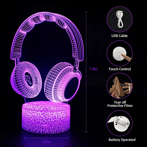 3D Lama Nattlampa, Kärlek Hjärta Alpaca Lama 3D Visuell Lampa med Fjärrkontroll Skrivbords Heminredning Lampor 16 Färger Byter 3D Illusion Nattlampa