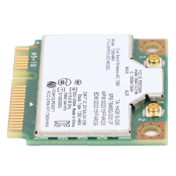 Nettverkskort 867 Mbps Dual Band 2.4G/5G Mini PCIE 802.11a/B g/n/ac Nettverkskort