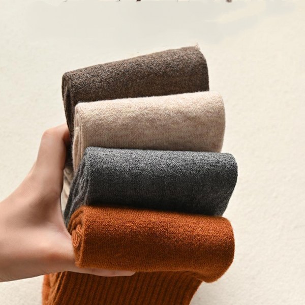 Kvinde Knæhøje Strømper Over Knee Boot Strømper, Lange Varme Fashion Benvarmere Vinter Brun