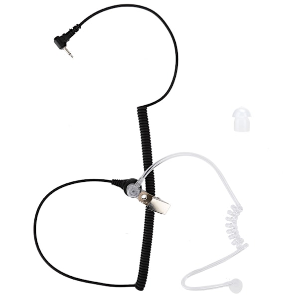 2,5 mm hörlurskabel radio öronmussla headset lyssna endast luftrör för walkie talkie