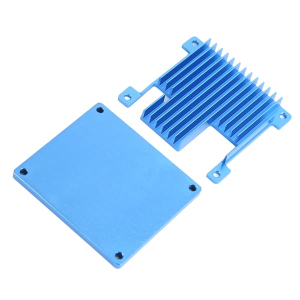 Køleplade i aluminiumlegering med blå rille til Orange Pi 2