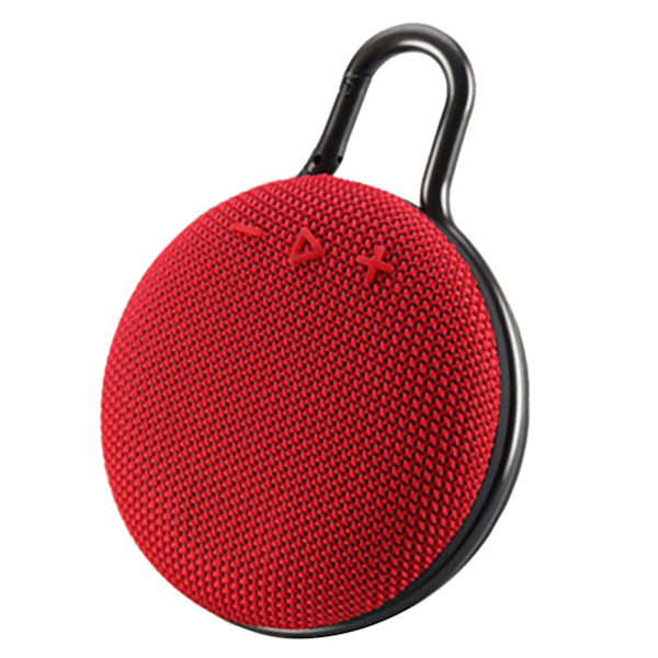 Mini Bluetooth-högtalare Multifunktionell Tungmetallbas Bärbar Trådlös Högtalare för Utomhusresor Hem Röd