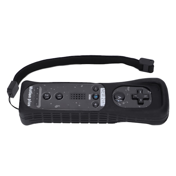 Fjernkontroll vibrasjonslydfunksjon spillhåndtak spillkonsolltilbehør med Motion Plus for Wii UBlack