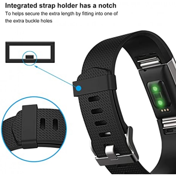3 kpl:n rannekkeet yhteensopivat Fitbit Charge 2:n kanssa, Classic & Special Edition -vaihtohihnat Fitbit Charge 2:lle, naisille ja miehille（ Musta/Liuskekivi/Mandariini-L）