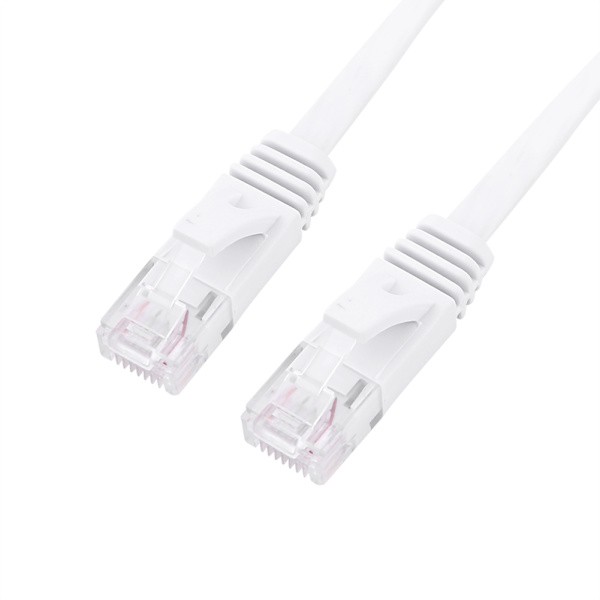 RJ45 CAT6 Ethernet Nätverk Platt LAN-kabel UTP Patch Router-kablar 1000M Vit 0,5 meter