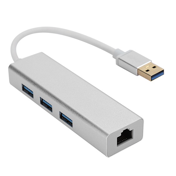 DM HE84 Gigabit USB Ethernet-adapter 3.0 HUB 1000M kablet nettverkskort USB til RJ45 Free Drive