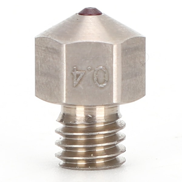 3D-printerdyse i titaniumstål 0,4 mm MK8, kompatibel med høj temperatur PETG ABS PEI PEEK