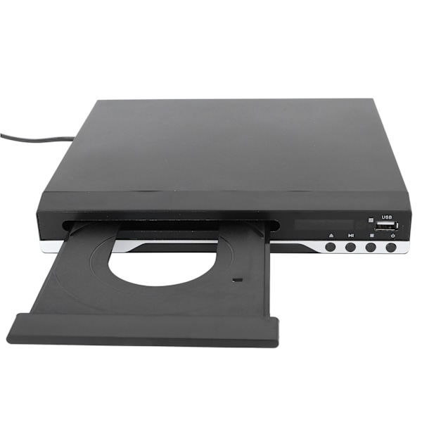 Bærbar DVD-afspiller Video Disc Play-enhed Hjemme-lyd- og videoudstyr Sort 100-240VUS
