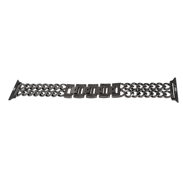 Metal Watch Band Sort Cowboy Style Udskiftningsrem Armbåndskæder til IOS Watch38mm/40mm