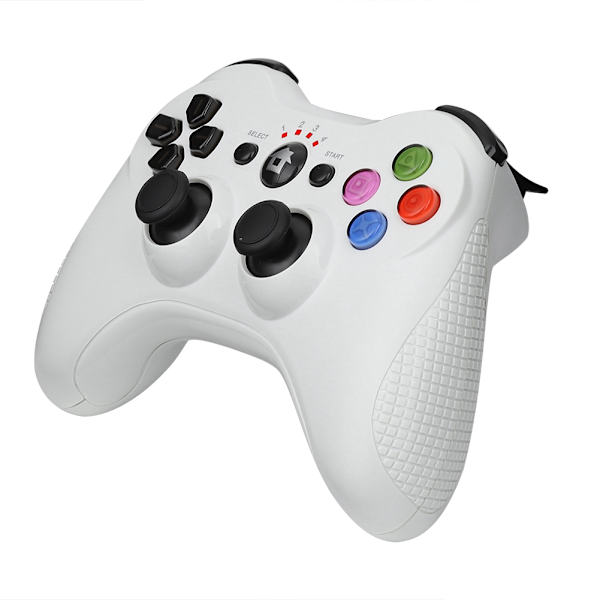 Langaton Bluetooth-peliohjain, ei viivettä, mukava ote, peliohjain PS3:lle (valkoinen)