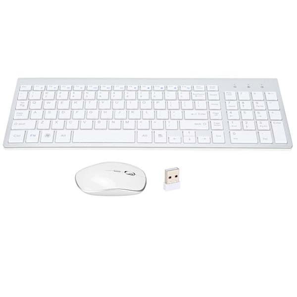 Keyboard Mouse Combo 2.4Ghz Wireless Scissor Stylish Compact Wireless Keyboard Mouse Combo 102 Keys