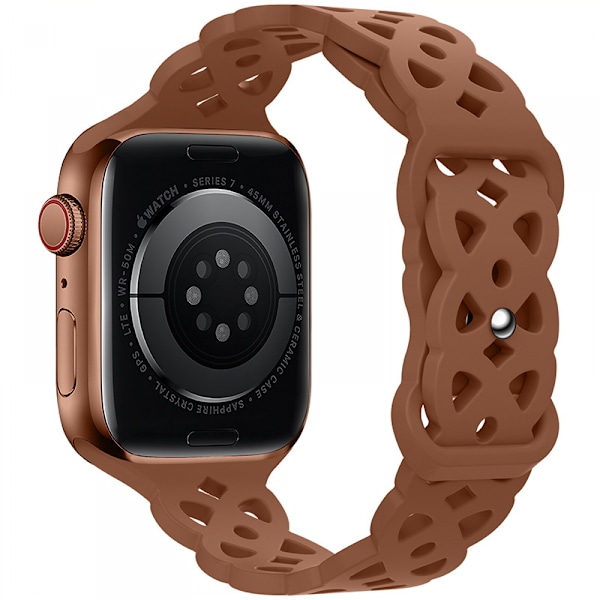2 kpl pitsi silikoniranneketta yhteensopiva Apple Watch 42/44/45mm:n kanssa Ontto iWatch Sport -ranneke iWatch Series 8 SE 7 6 5 4 3 2 1:lle