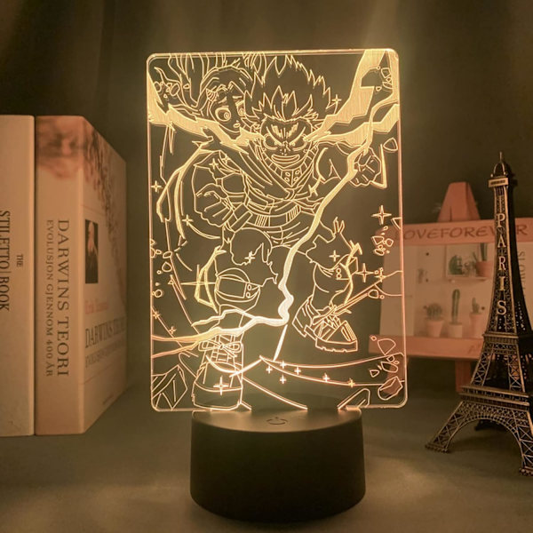 3D LED-lampa 3D Nattlampa Izuku Midoriya LED Nattlampa Deku Anime My Hero Academia 3D Lampa för Barnrumsinredning Izuku Midoriya 3D Ljus Födelsedag