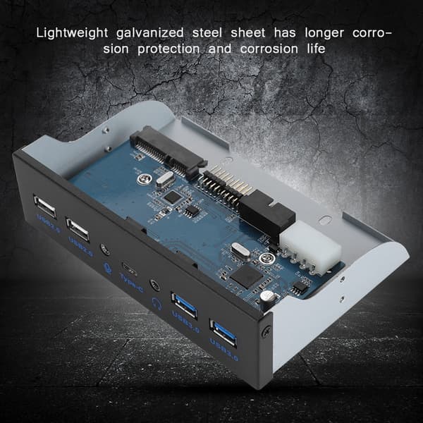 USB3.0 AUDIO Optisk Frontpanel 3.5 tommers USB3.0 2.0 Type c Mikrofon Audio