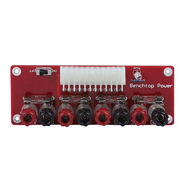 24in ATX Power Board Indicator Bench Top Breakout Board Module Kit For Computer PC Red