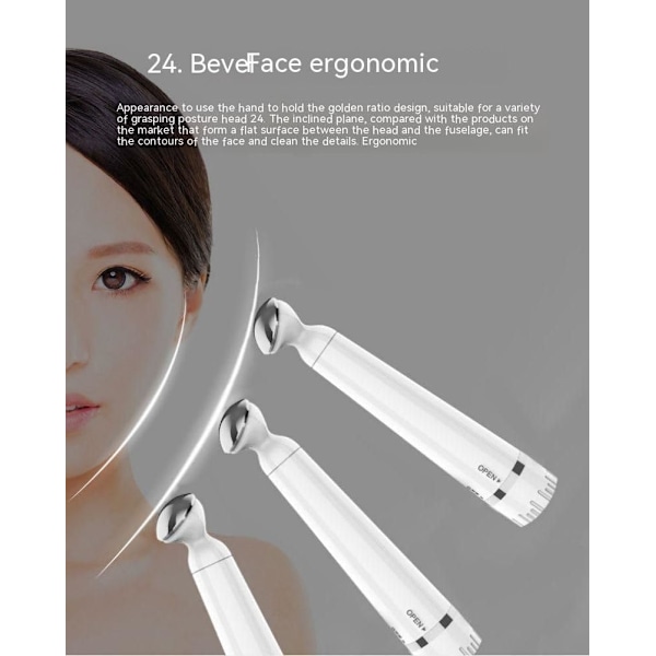 Elektrisk Mini Øjenmassager Ansigtsvibration Rynkefjerner Enhed Mørke Rander Anti-Ageing Massager Øjenhudspleje Værktøjer, Stor