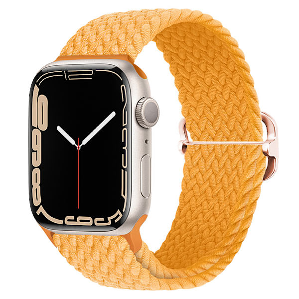 Apple Watch nylon metalspænde justerbar elastisk nylonvævet urrem (38/40/41mm)