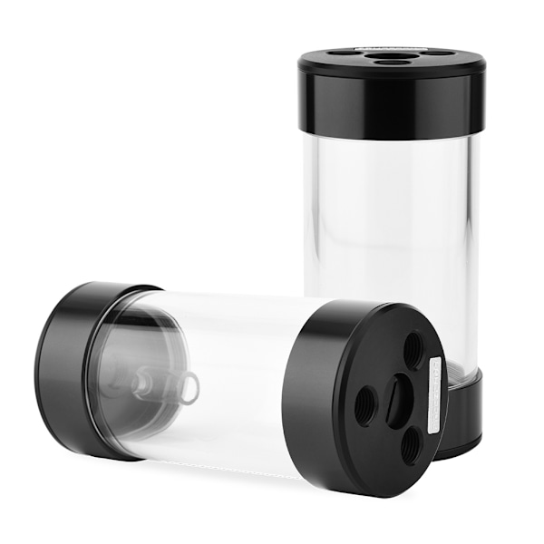 60MM Akryl Computer Vandkøling Tank Cylinder Reservoir G1/4 (Sort)