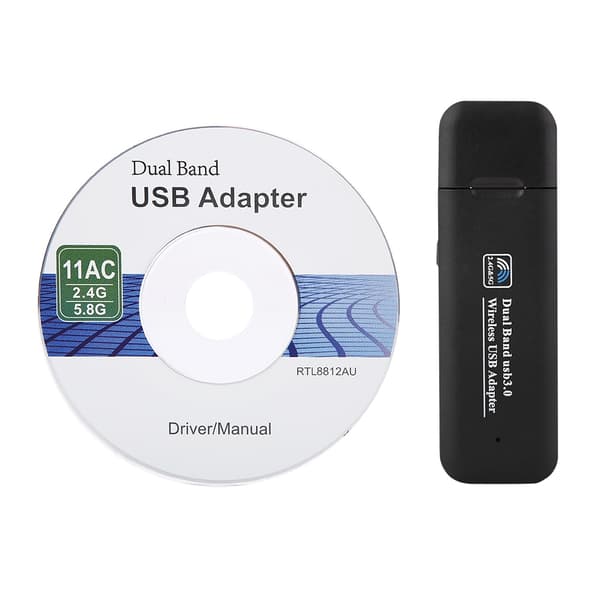 USB3.0 1200M 2.4G 5G Trådløst netværkskort Dual Network Band Wifi Adapter til Windows/Linux/MAC