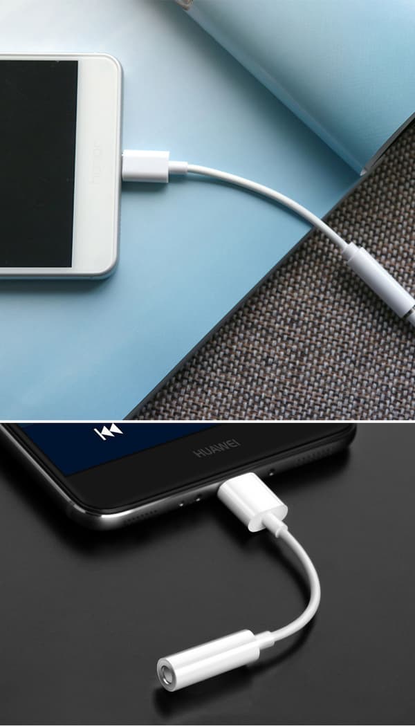 USB C til 3,5 mm hovedtelefonstikadapter, 3,5 mm lydadapter, Type C til 3,5 mm Aux-adapter