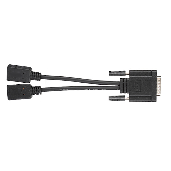 Guldpläterad konverteringslinje DMS 59-stifts till HDMI Dual Display-kabelomkopplare Splitter för PC Laptop D0508