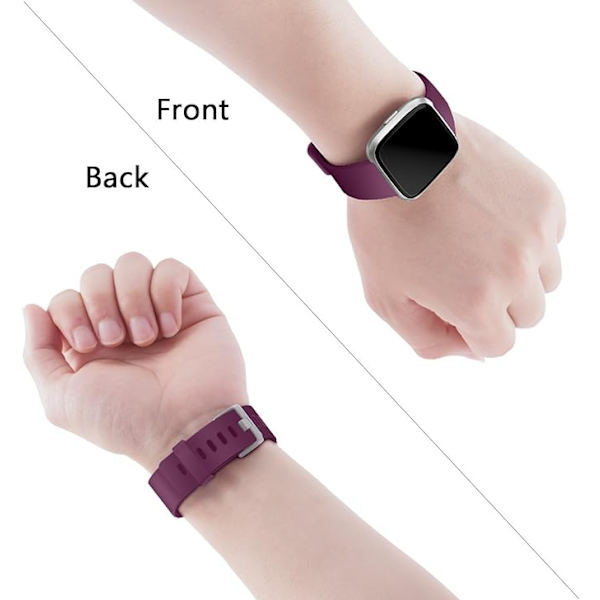 Älykäs rannekkeen hihna on yhteensopiva Fitbit versa -älykellojen, versa 2:n ja versa Lite se -kellojen kanssa naisille ja miehille（ Fuchsia-L）