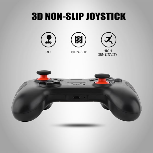 SHINECON Bluetooth Gamepad Trådløs Gaming Controller Joystick til iOS Android Telefon PC