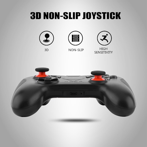 SHINECON Bluetooth Gamepad Trådlös Spelkontroll Joystick för iOS Android Telefon PC