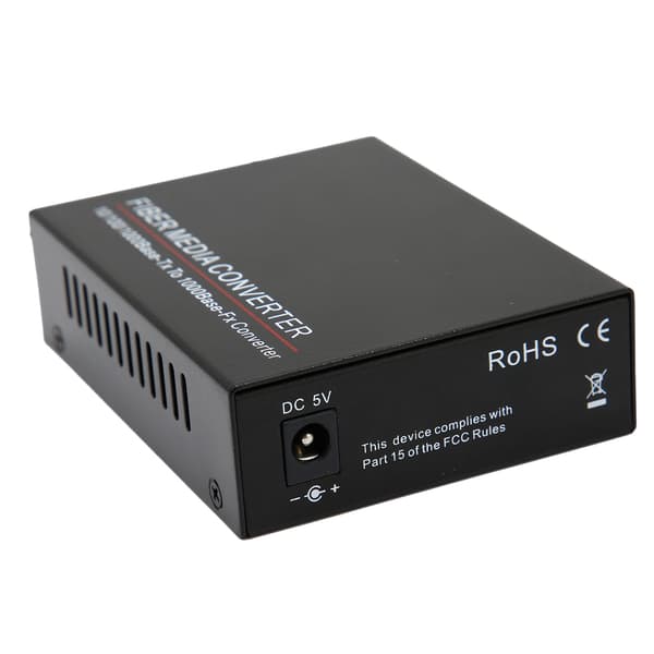 Fiber Transceiver TBCMC3600ESFP Full Duplex Half Duplex Gigabit Fiber Optic Router med stik til strømforsyning