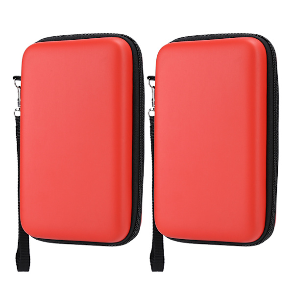 2 kpl EVA-suojakoteloa Nintendo 3ds XL -pelikonsolille, punainen