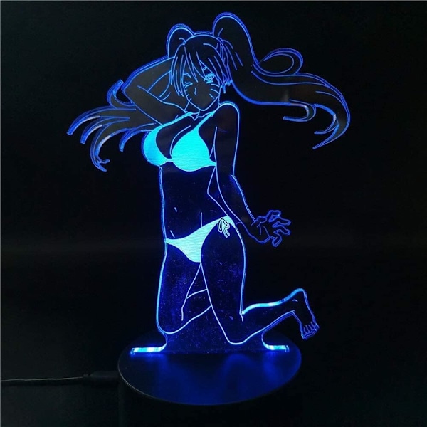 Japansk Anime Figur Itachi Uchiha Kakashi Jiraiya Lamper 3D Optisk Illusion Natlys Lampe Gave til LED Jul Fødselsdag Soveværelse Dekoration Gaver