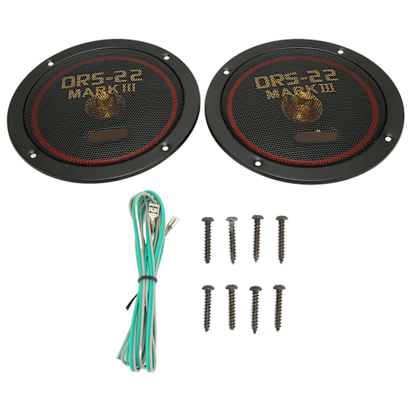 2 st bilhögtalare reducerad distorsion klart ljud 160 mm koaxial 150 W svart bas bilhögtalare för bilmodifiering