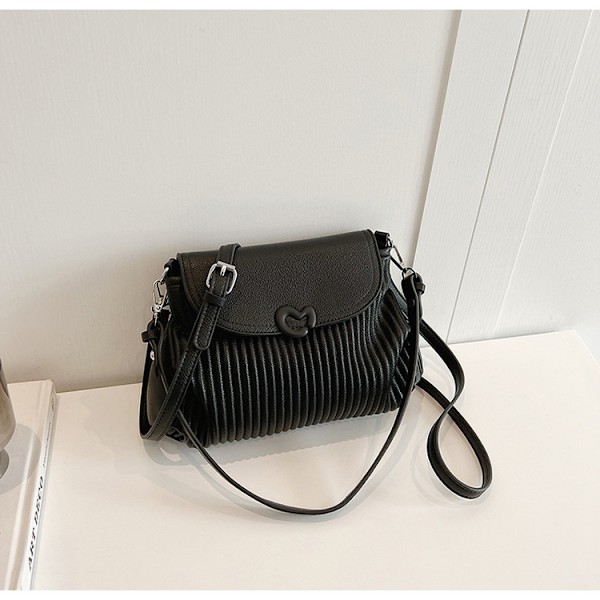 Niche design senior følelse af den populære plisserede lille firkantede taske enkel frisk skuldertaske i hundrede Crossbody taske