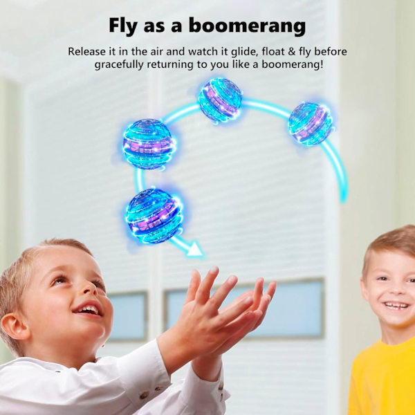 Flygende Orb Ball Leke Svingende Hover Boomerang Galaktisk Fidget Kule Magisk Håndstyrt Mini Drone Kosmisk Globe Spinner Trygg for Barn Utendørsleker