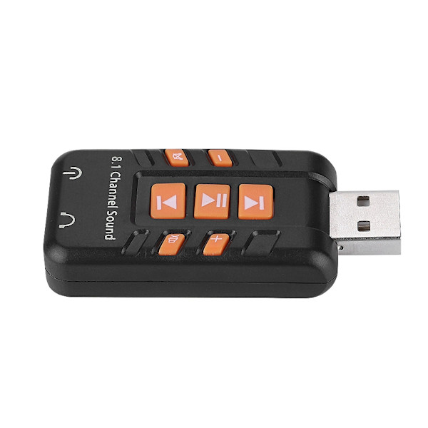 USB Ekstern stasjonsfri 8.1-kanals 3D lydkort adapter for WIN/MS stasjonær datamaskin PC